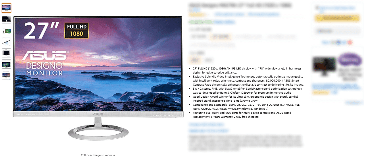 ASUS Computer Monitor
