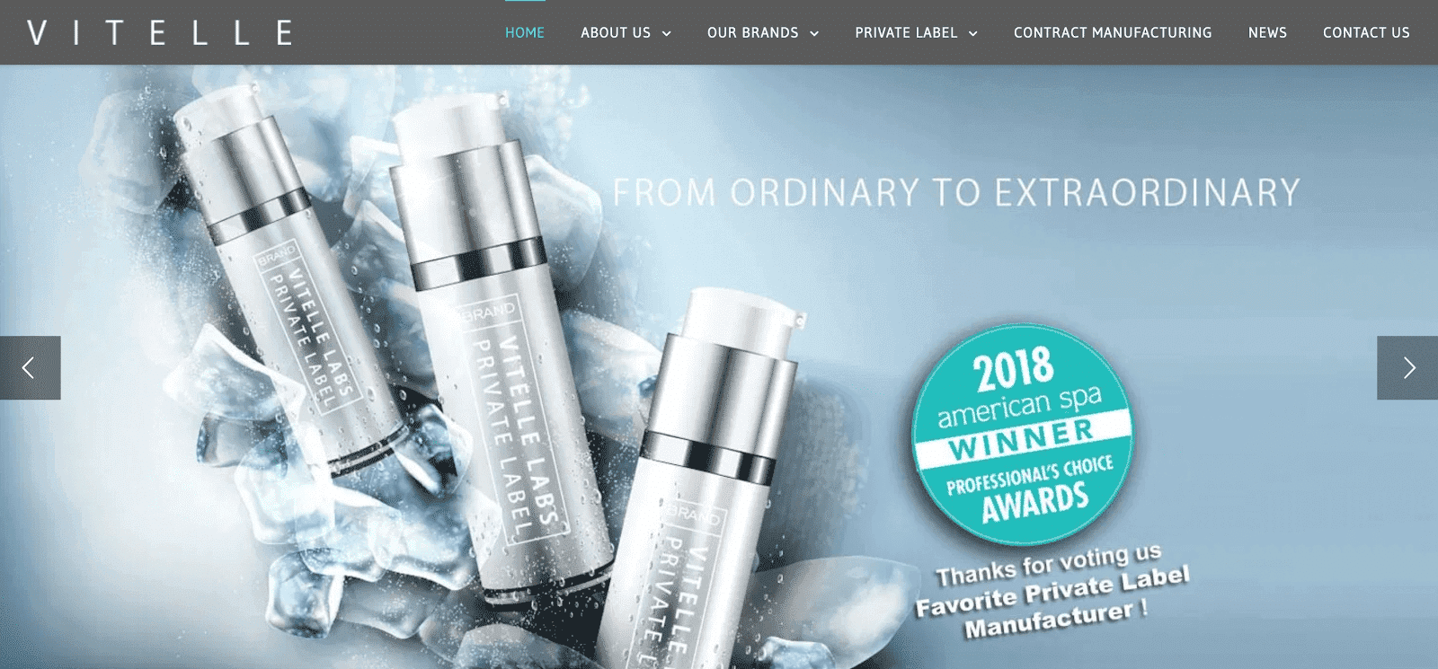 Private Label Skincare Manufacturer Vitelle