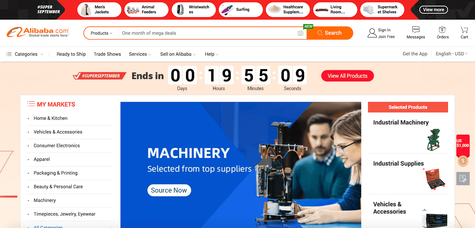 Source private label manufacturers through Alibaba