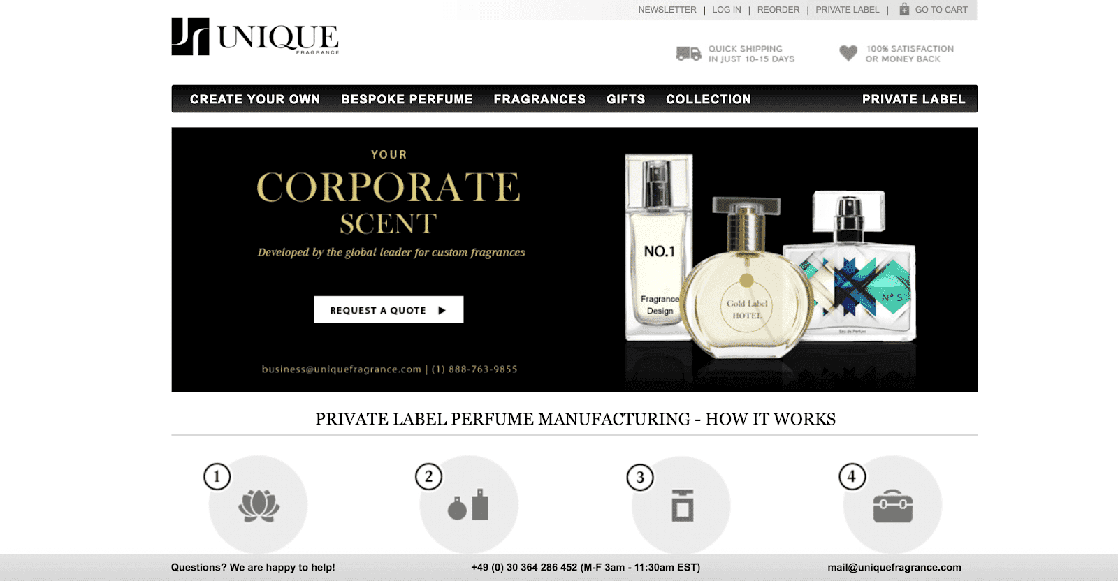 Unique Fragrance Manufacturer