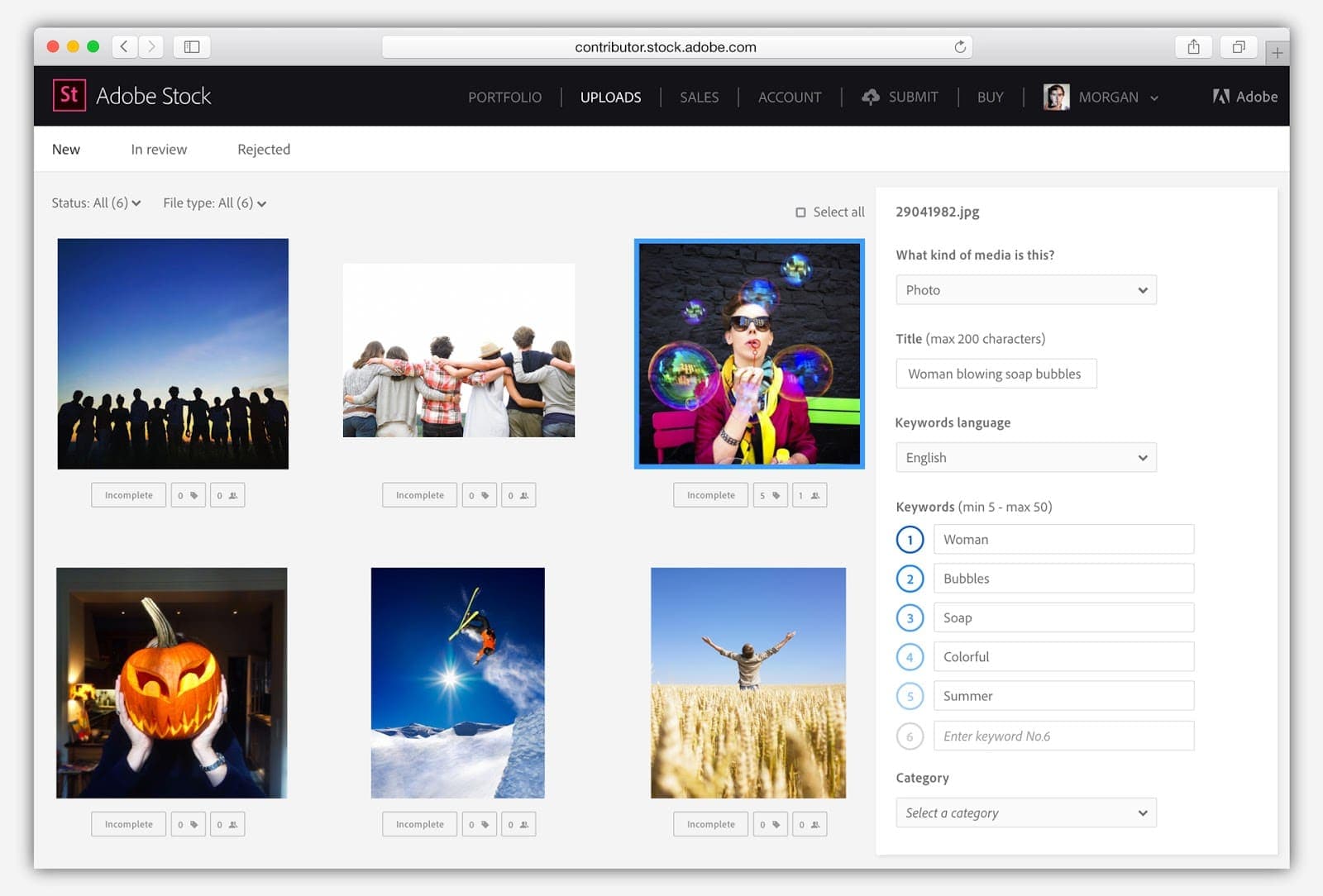 landing page content tagger preview