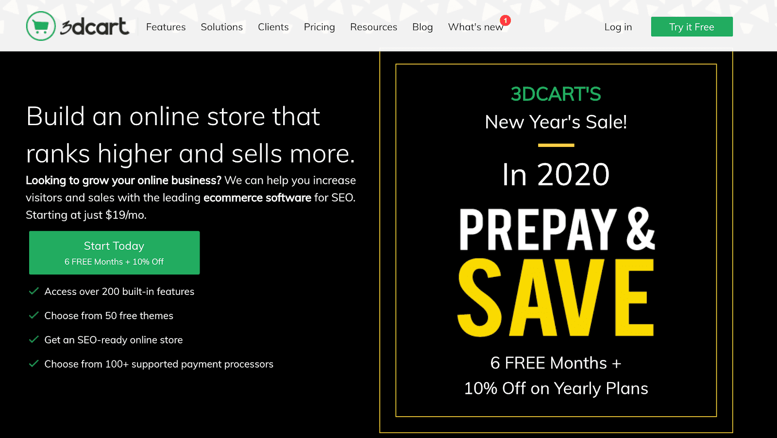 3Dcart Homepage