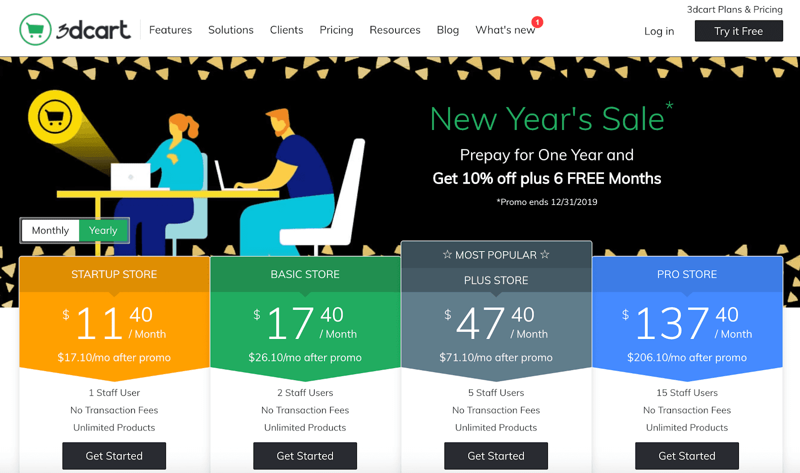 3Dcart Pricing
