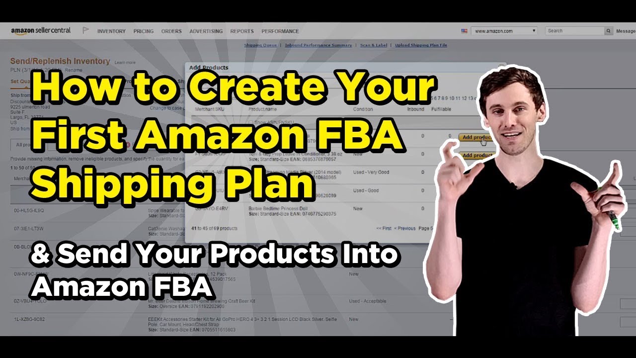 How to Create Your First Amazon FBA Shipping Plan & Send Your Products Into Amazon FBA