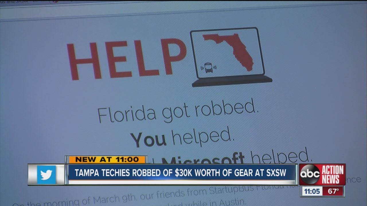 tampa bay techies robbed at SXSW