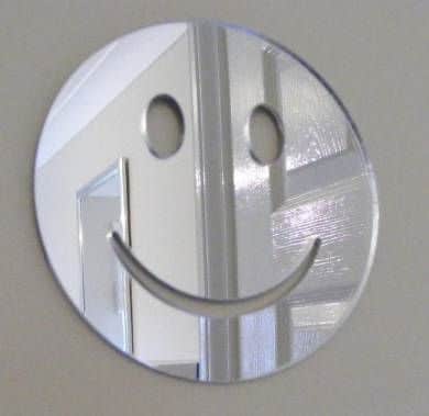 smile face mirror
