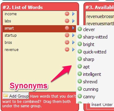 Keyword Synonyms