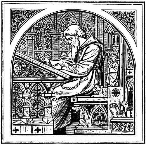 image-of-a-priest-writing