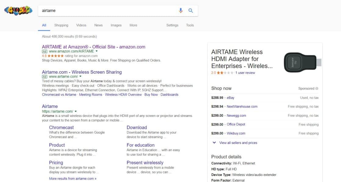 Airtame-Adwords-Ad-for-Amazon-Listing-1