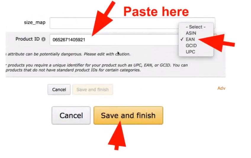 Creating Amazon Product Listing - Purchase and Enter UPC code