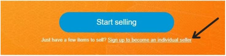 Start selling logo Amazon
