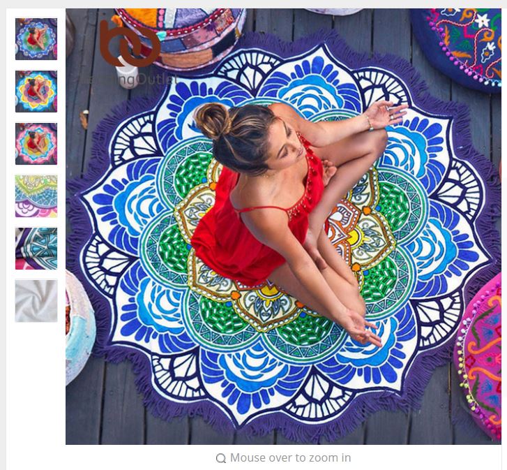 Mandala Yoga Mat from Aliexpress