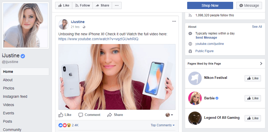 Promote Products with Influencers iJustine Image