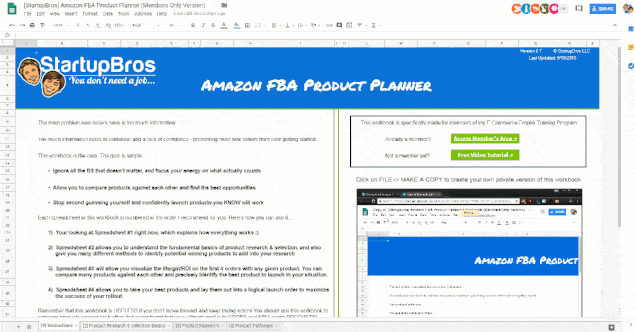 Amazon FBA Product Research Workbook to Find Profitable Products