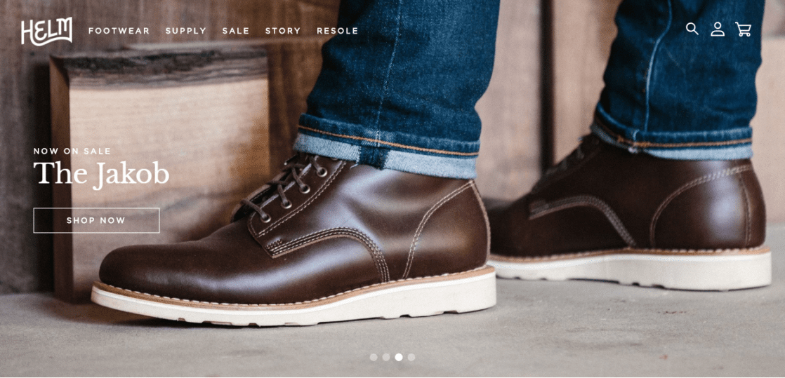 Helm Boots Shopify Example