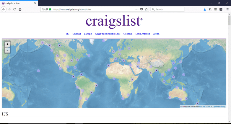 Craigslist is an online marketplace to sell products from thrift stores