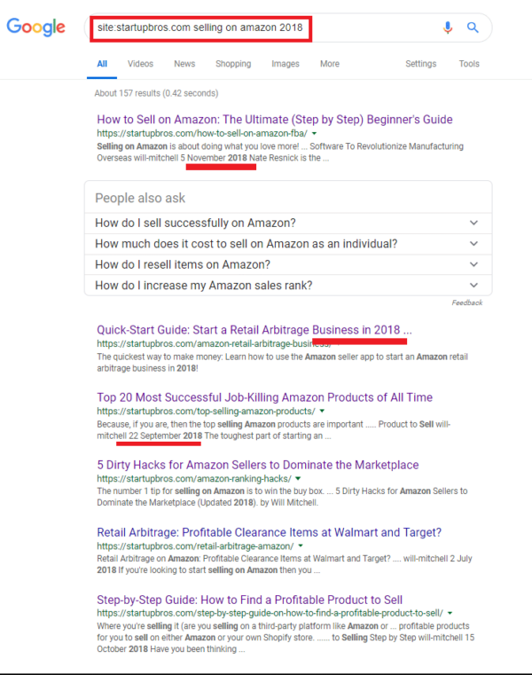 refining site search on google to include most recent information by year