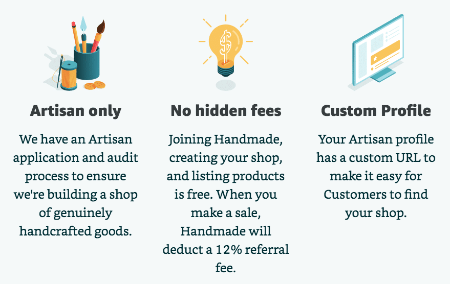 Amazon Handmade Features Benefits