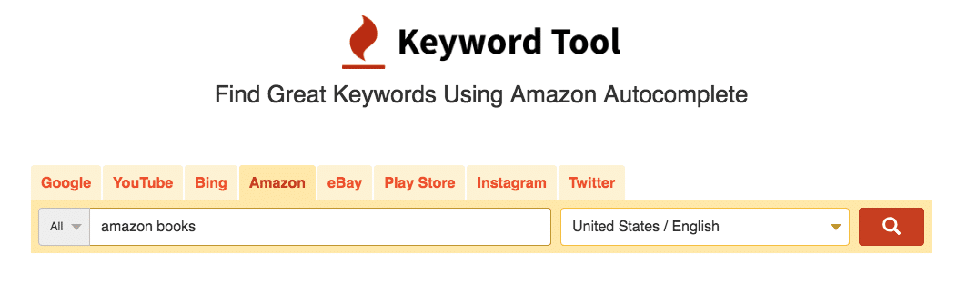 Amazon Keyword Tool Search Engine