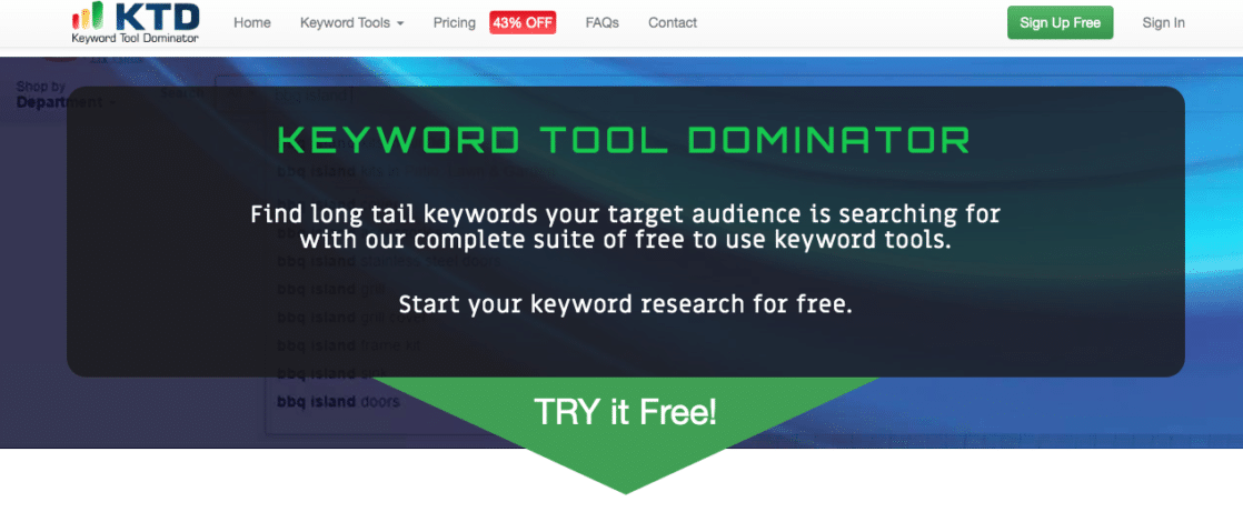 Keyword Tool Dominator Home Page