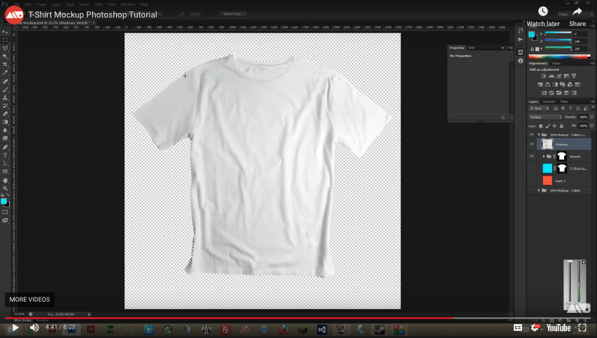 How to Create a T shirt Mockup Tutorial
