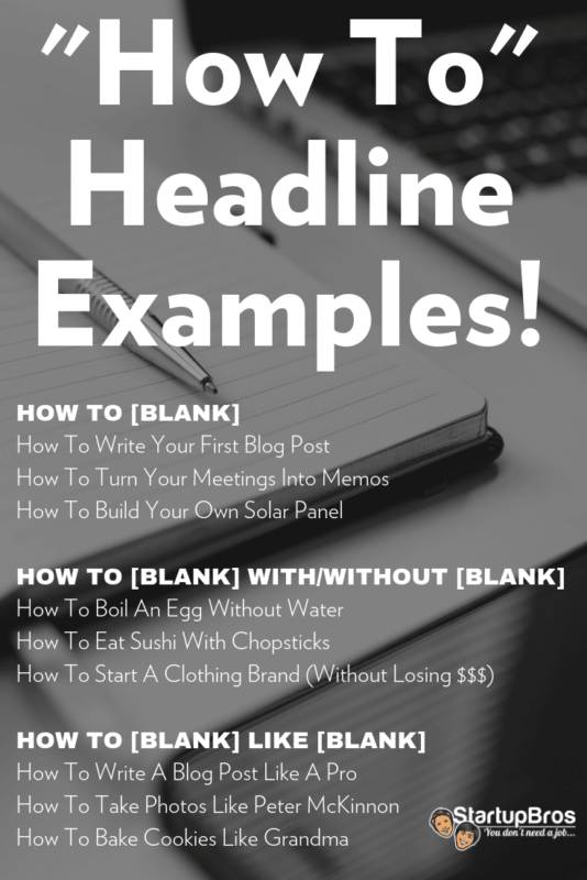 How to Headline Examples
