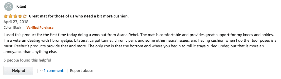 Product Review on Amazon