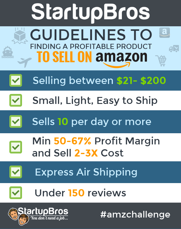 The StartupBros Guidelines to Finding a Profitable Product to Sell on Amazon 1