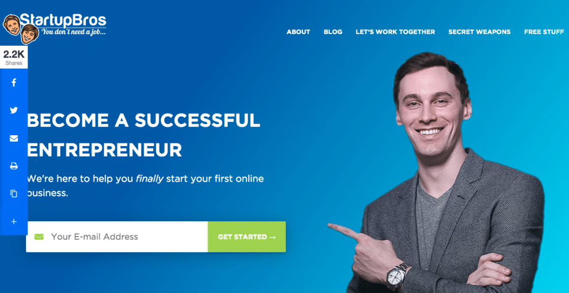StartupBros Homepage