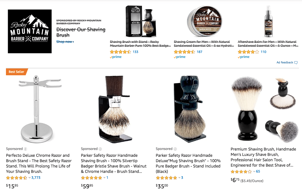 Shaving Brush on Amazon