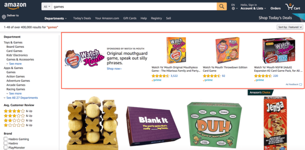 Amazon Search Headline Ads