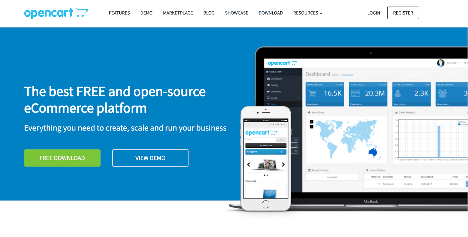 OpenCart Homepage
